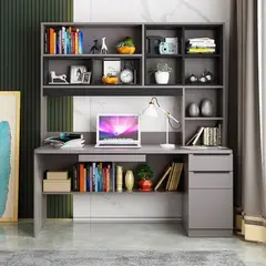 STARHOME - Escritorio Moderno Rick Gris y negro