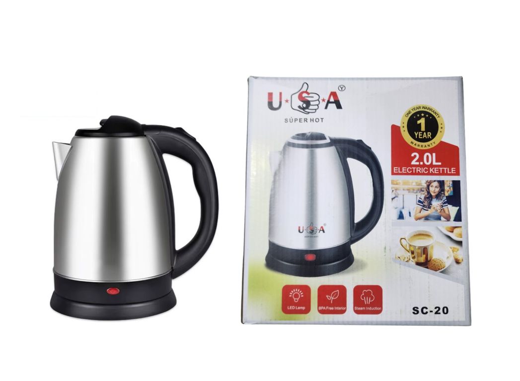 Jarra hervidora de Acero Inoxidable capacidad de 2 Litros SC-20