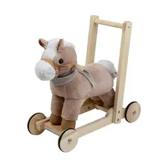 CARESTINO - Peluche Caminador Y Pata Pata Caballo Beige