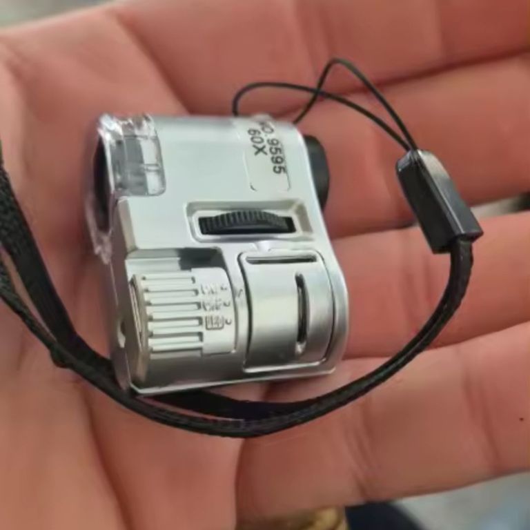 Lupa Portátil de Mano 60X - Detector de Billete