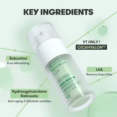 VT COSMETICS - Esencia Facial con CICA + Retinol 01% 30ml