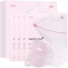 MEDICUBE - Mascarillas de Gel con PDRN y Colágeno Rosa 28ml x4