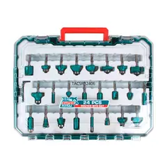 TOTAL TOOLS - Set de fresas para ruteadoras 6mm Total