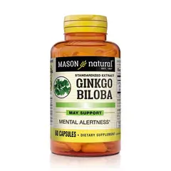 MASON NATURAL - Ginkgo Biloba 60mg (60 Cápsulas) –