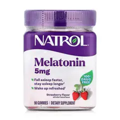 NATROL - Melatonina en Gomitas 5 mg (90 Gomitas) -