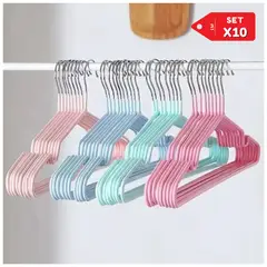 GENERICO - Ganchos de Ropa Set de 10 Colgadores Colores