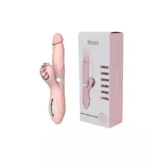 GENERICO - VIBRADOR DILDO MARS LICKLIP GIRATORIA Y TELESCOPICO