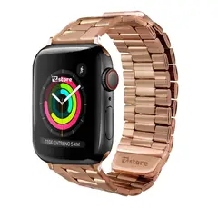 GENERICO - Correa de Metal Para Apple Watch 42-44-45-49mm Serie 1-10 gold rose