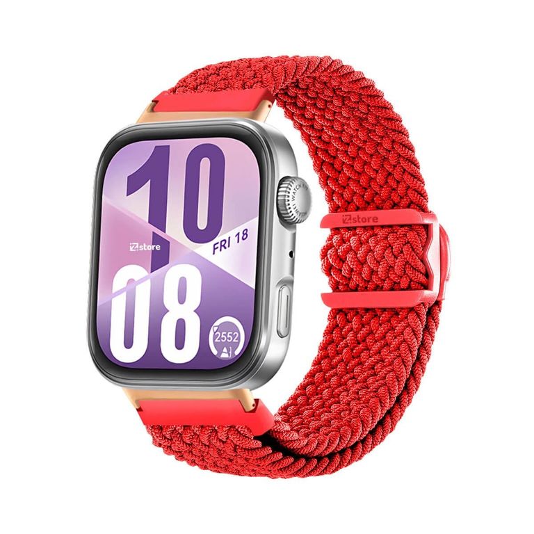 Correa de Nylon Para Huawei Watch Fit 4 Broche PVC Gold Rose Rojo
