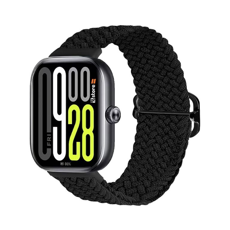 Correa de Nylon Para Xiaomi SmartBand 9 Pro Negro