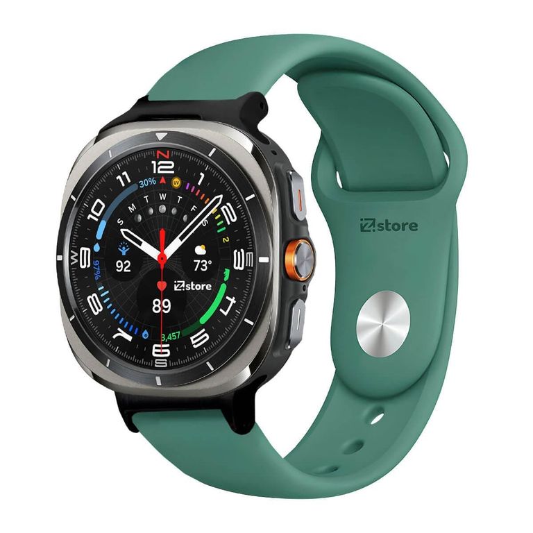 Correa Silicona Para Samsung Galaxy Watch Ultra Broche Verde Pino