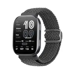 GENERICO - Correa de Nylon Para Amazfit Bip 6 Broche PVC Gris