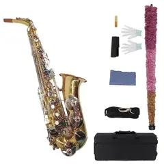 CALIFORNIA - SAXOFÓN ALTO DORADO ORIGINAL + ESTUCHE Y ACCESORIOS