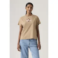 LEVIS - Polo Mujer Graphic Boxy Tshirt Café
