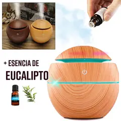 GENERICO - Purificador de Aire con luz RGB Humidificador + esencia Eucalipto