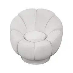 BH BARAKA HOME PREMIUM - Butaca Giratoria Blossom - Ivory