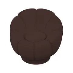 BH BARAKA HOME PREMIUM - Butaca Giratoria Blossom - Chocolate