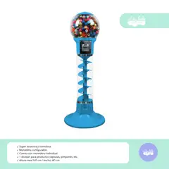 GENERICO - MÁQUINA EXPENDEDORA DE CHICLES ESPIRAL BLUE