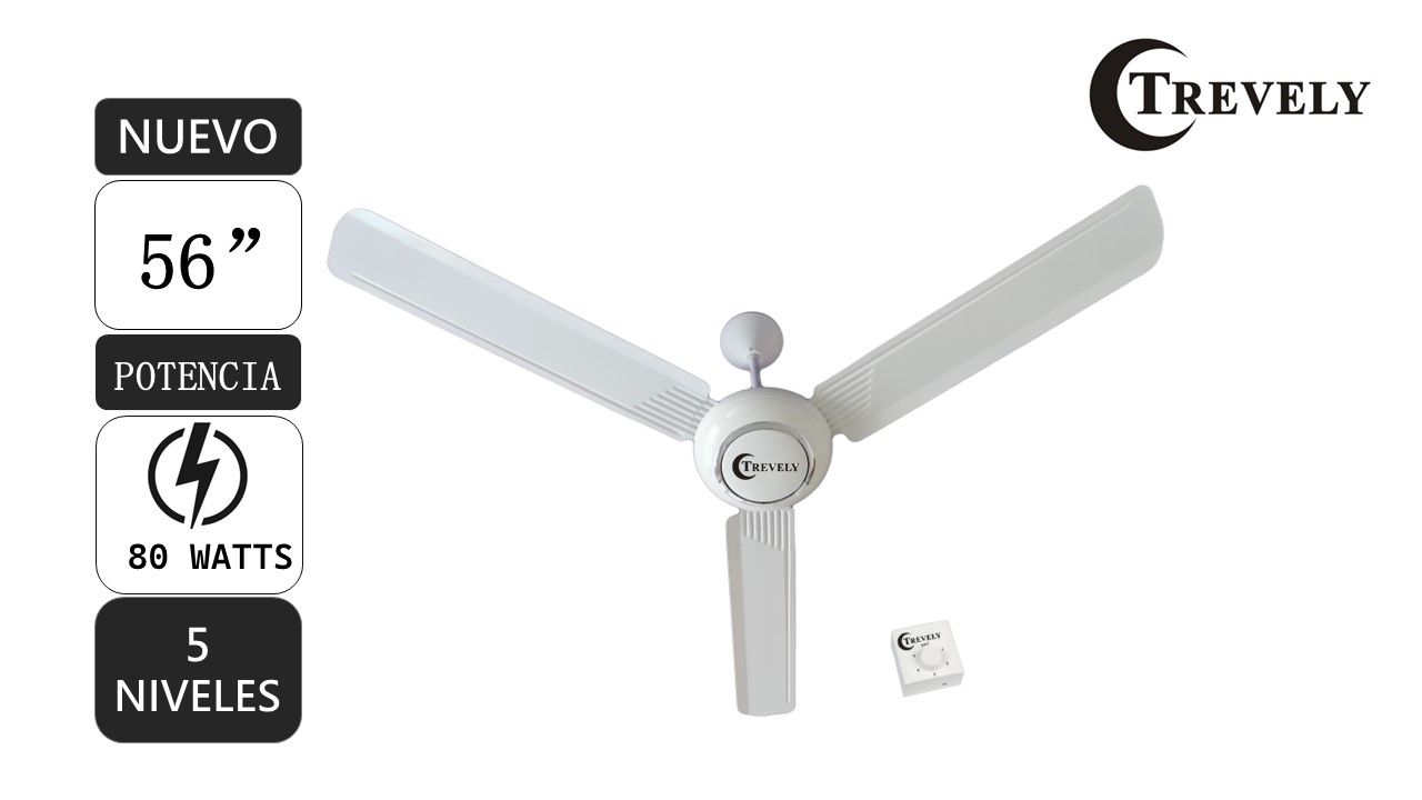 Ventilador De Techo VT-5680 90W - 5 Velocidades