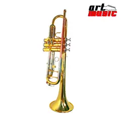 CALIFORNIA - TROMPETA DORADA TRICOLOR ORIGINAL AFINADA Y CALIBRADA 2 PUENTES