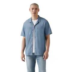 LEVIS - Camisa Hombre S/s Classic Camper Azul