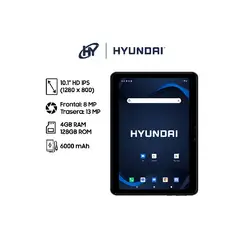 HYUNDAI - TABLET HYTAB PLUS RAM 4GB ROM 128GB 4G CHIP PANTALLA 101” HD IPS - 10LB4