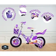 GENERICO - Bicicleta para Niña ARO 20 MORADO