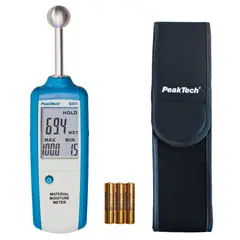 PEAKTECH - DETECTOR DE HUMEDAD PARA MADERA Y MATERIALES - P-5201