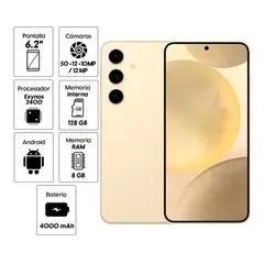 SAMSUNG - Celular Galaxy S24 8GB RAM - 128GB Color Amarillo