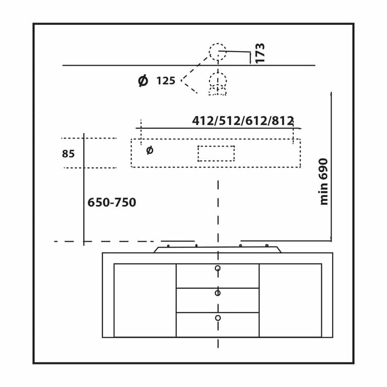 Campana Extractora 60cm CMU6020PB0 Inox