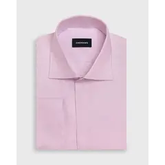 Andrew'S Ties - Camisa Vestir - Cuello Italiano puño doble uso - Rosado