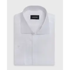 ANDREW'S TIES - Camisa de Vestir - Puño doble uso - blanco