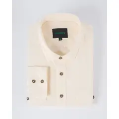 ANDREW'S TIES - Camisa Casual Garment Dye - Bone