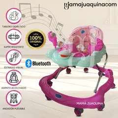 BABY - Andador Musical «DUCKY PLUS» con Bluetooth Dark Pink