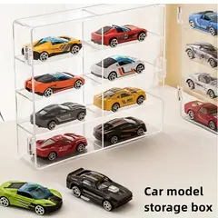 MEGIMPERU - Caja Organizador de Exhibición para Coches a Escala 1:64 para 08 Autos