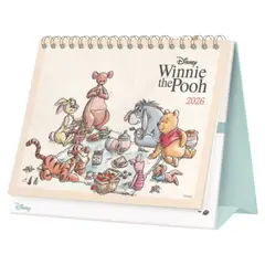 DISNEY CLASICOS - CALENDARIO 2026 ESCRITORIO Winnie the Pooh + stickers