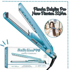 BABYLISS PRO - Plancha Alisadora Nano Titanium 1 ¼. 450°F 230°C