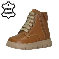 BRUNO KIDS - BOTÍN NIÑA DE CUERO NATURAL