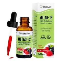 NATURALSLIM - Metab-12 30ml Sabor Berry Vitamin B-12 -