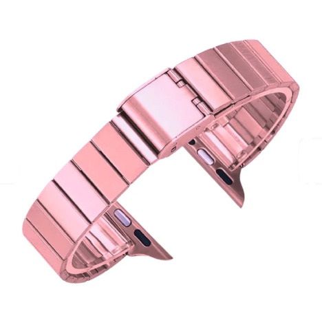 Correa Metálica Slim Para Apple Watch 41mm - Rosada