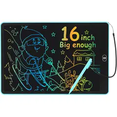 GENERICO - Tableta de escritura LCD de 16 pulgadas para niños y adultos celeste