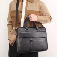 GENERICO - Maletin de cuero PU varios compartimientos.