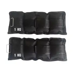 GENERICO - Tobillera Muñequera con Peso - Fuerza Terapia 1 kg - Par