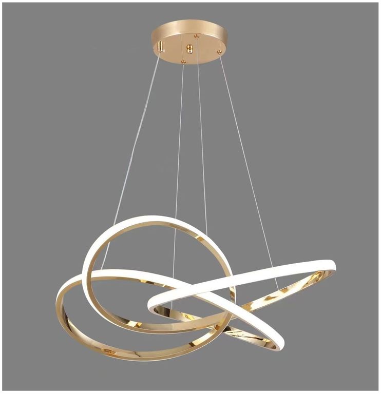 Lámpara Colgante LED Moderna Regulable Oro Rosa Incluye control remoto