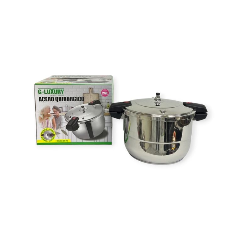 OLLA A PRESIÓN 25 LITROS DE ACERO QUIRÚRGICO G- LUXURY