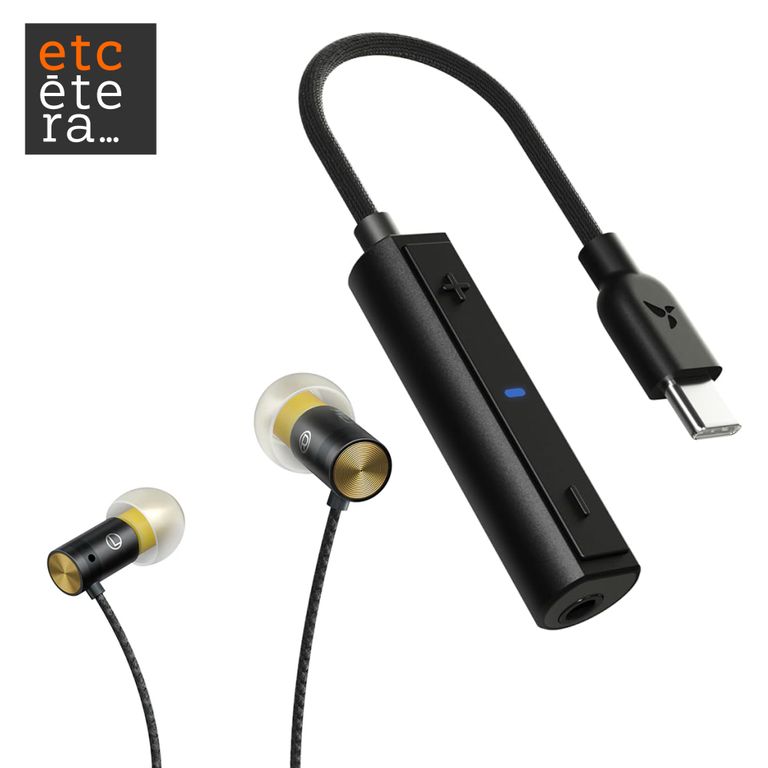 HiBy D1 DAC amplificador dongle HiRes + HiBy Yves audífonos 6mm