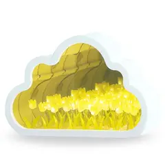 ELMEJORPRECIO - Lampara Led Diseño Tulipanes Infinitos Amarillo