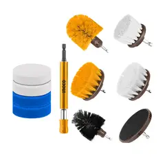 INGCO TOOLS - Set De Escobillas Para Taladro 11 Piezas Ingco