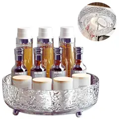 ELMEJORPRECIO - Organizador Giratorio Multiusos Para Dormitorio Siena G Transparente