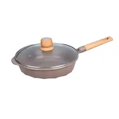 PENTHA - Sartén Antiadherente con Tapa - MGC N° 24 Color Café